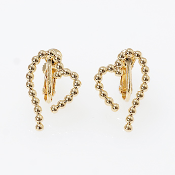 ハート スタッズ ピアス イヤリング