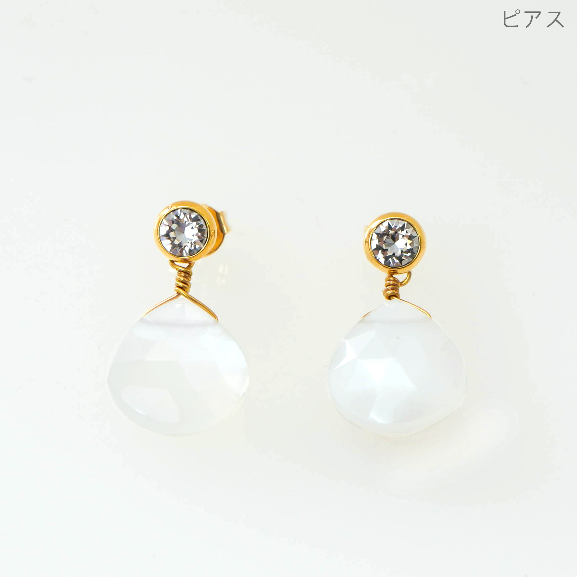 ムーン ストーン ピアス イヤリング