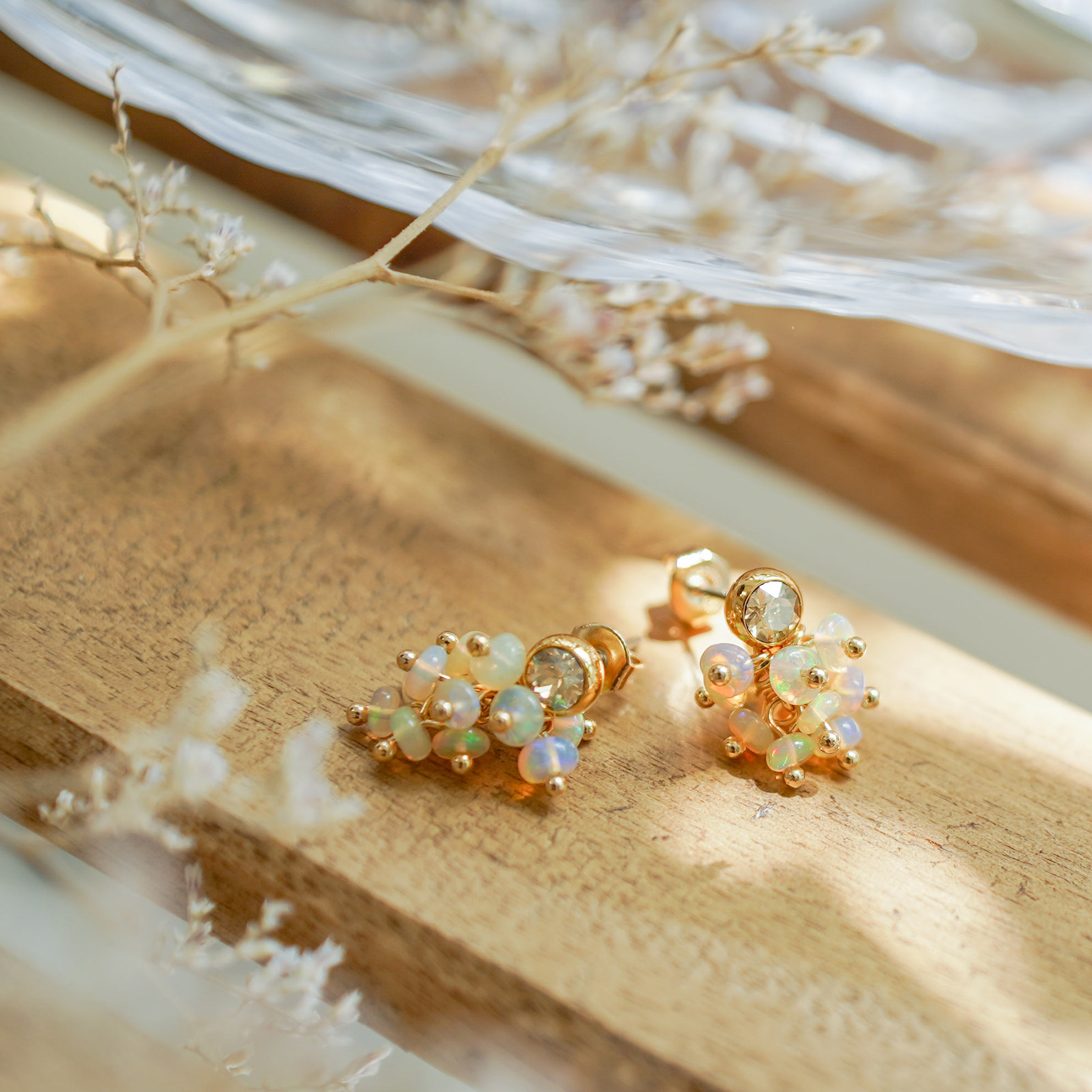 グレープ ピアス イヤリング