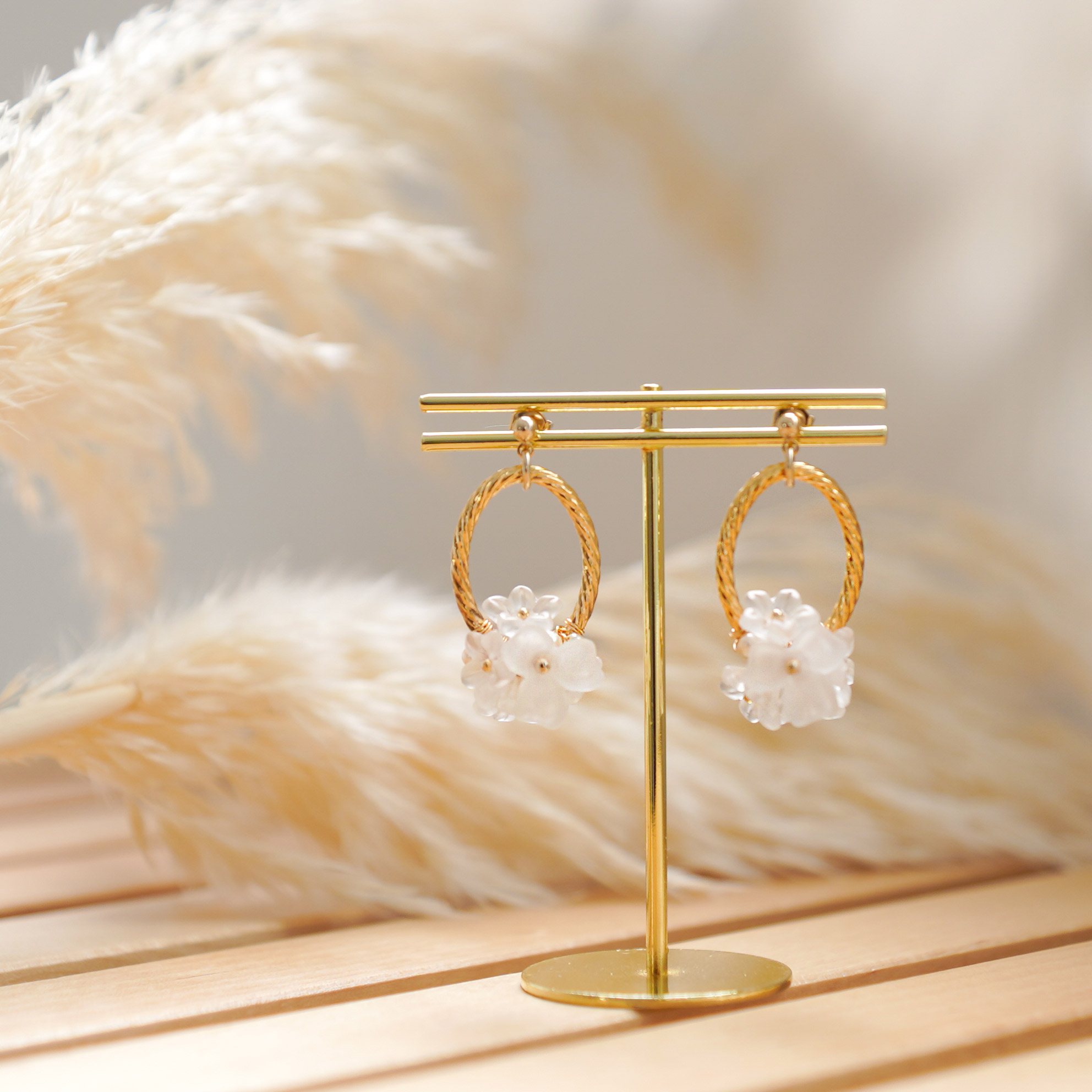 ブーケ ピアス イヤリング