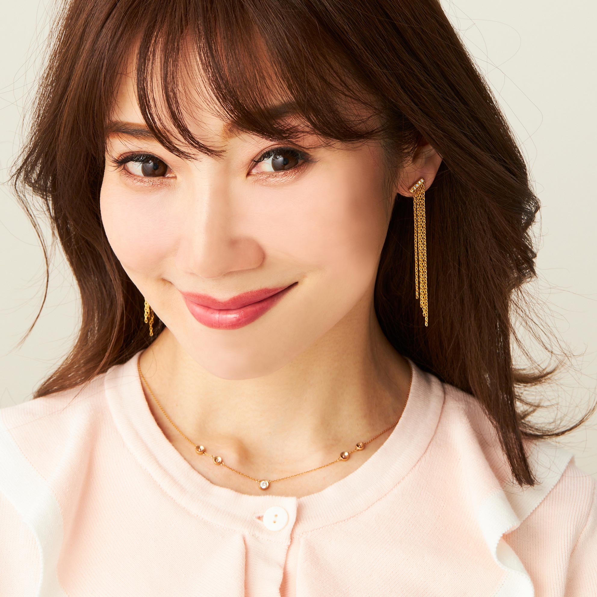 ロング チェーン ピアス イヤリング