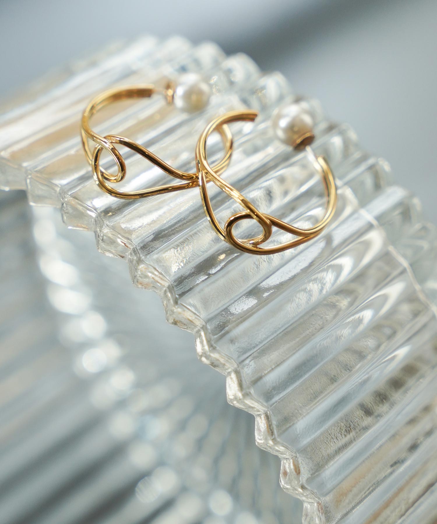 ダブル ピアス イヤリング