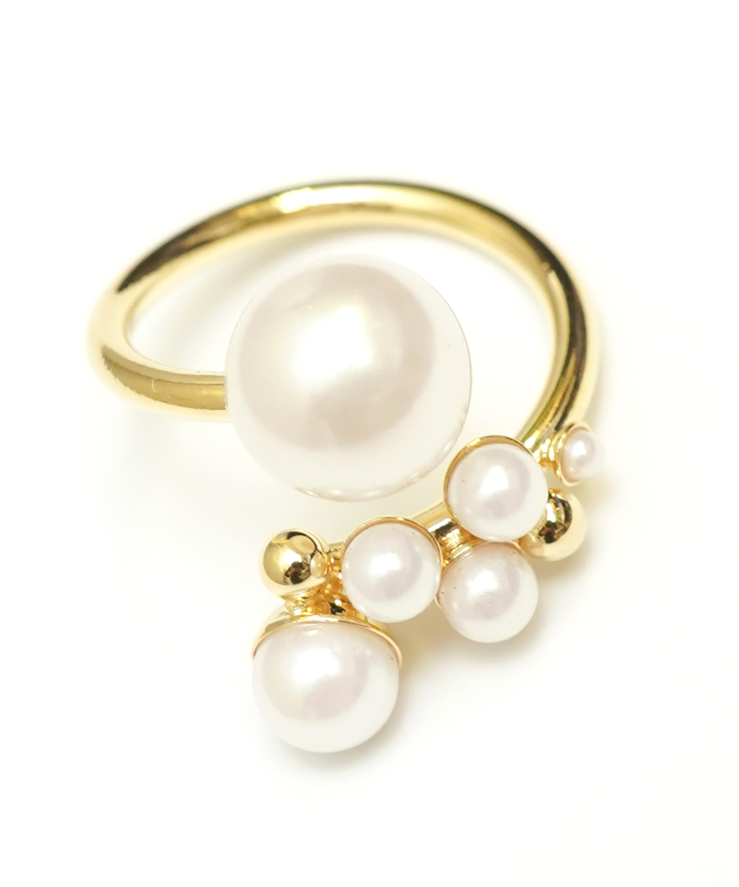 ツイスト パール リング