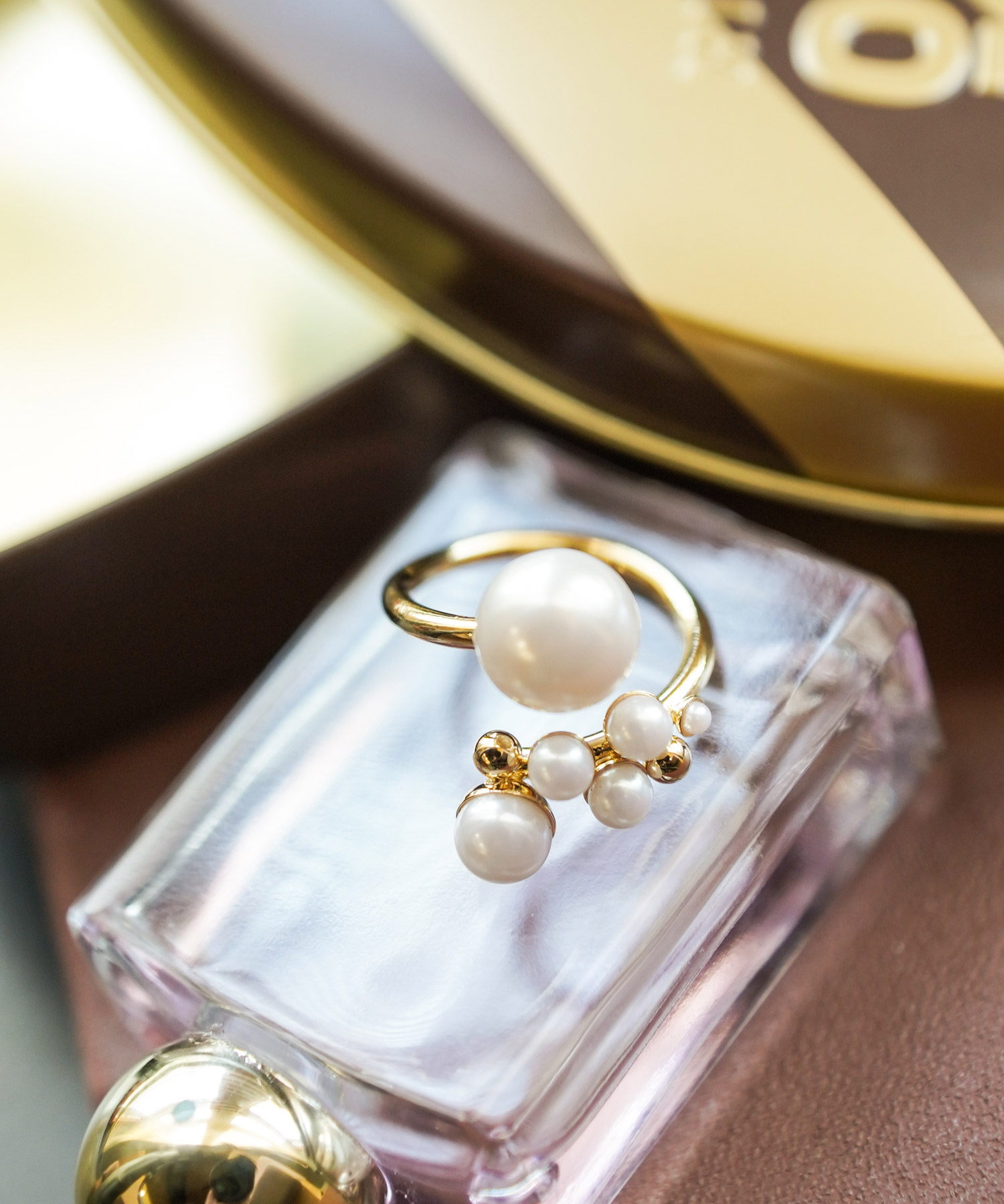 ツイスト パール リング