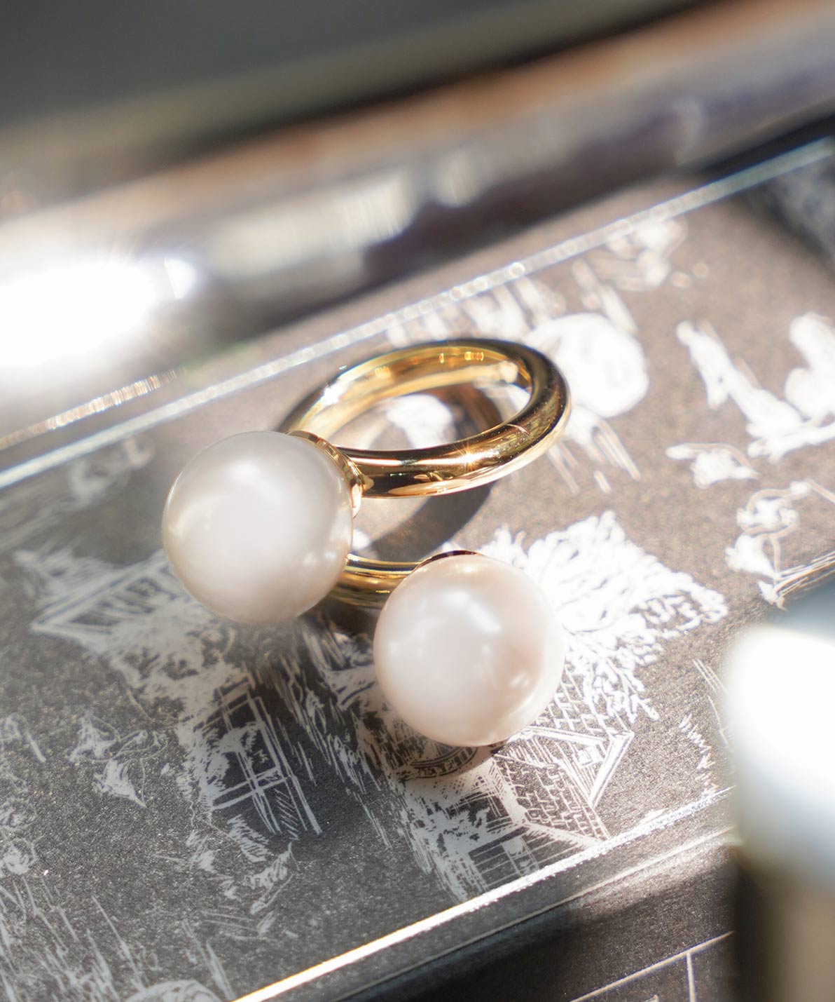 【まる】芦屋LisaLisa スパイラルパールリング まる】芦屋LisaLisa スパイラルパールリング まる】芦屋LisaLisa