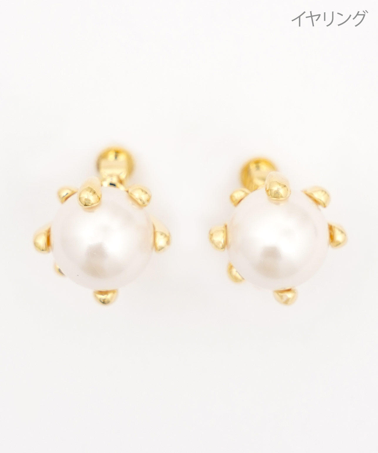 クラウン フラワー ピアス イヤリング