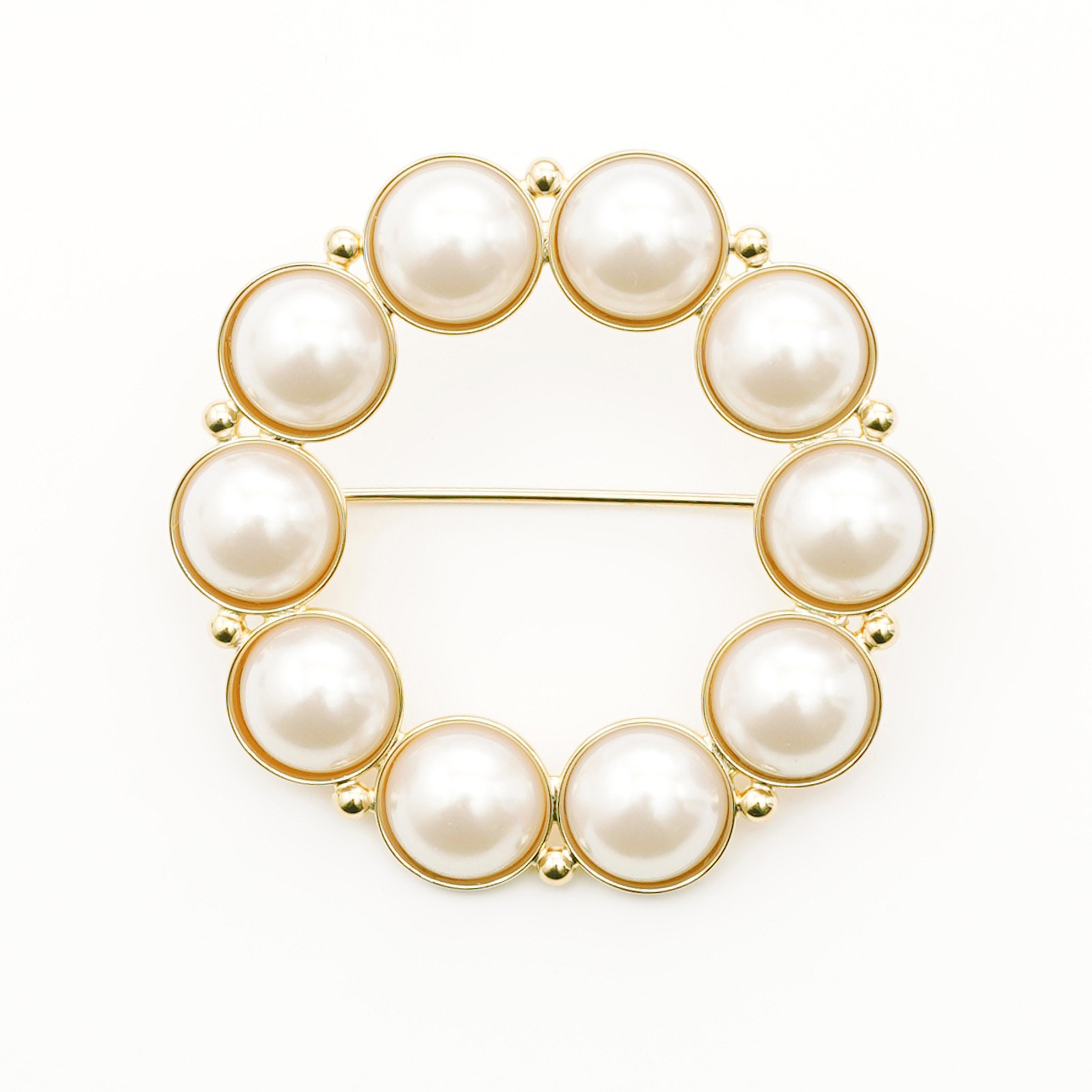 パール リース ブローチ