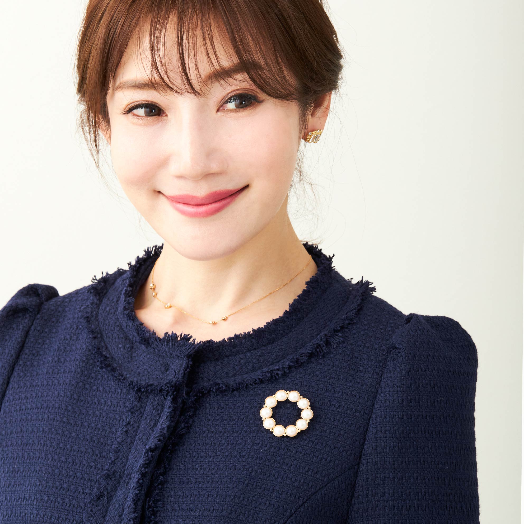 パール リース ブローチ