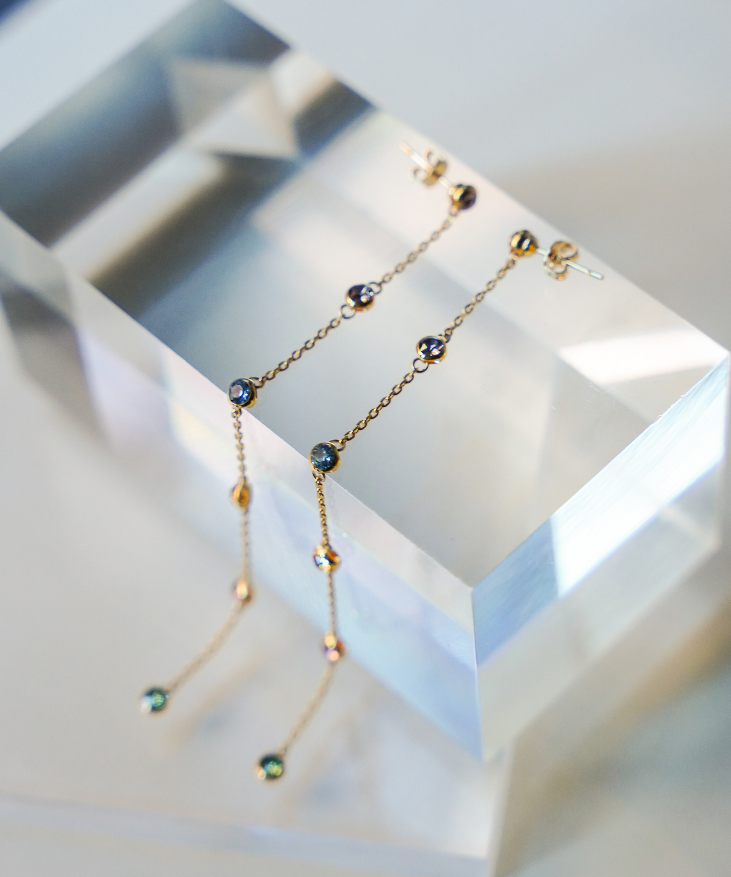 パステル ストーン ピアス イヤリング