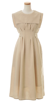 配色ステッチ セーラーカラー ワンピース le reve vaniller