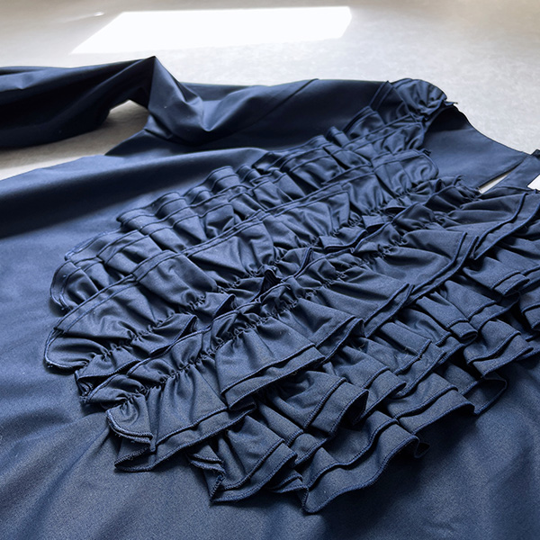 フロントフリル ボリューム袖 ブラウス Liala×PG