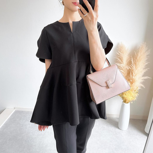 チューリップ スリーブ ブラウス 半袖 Liala×PG