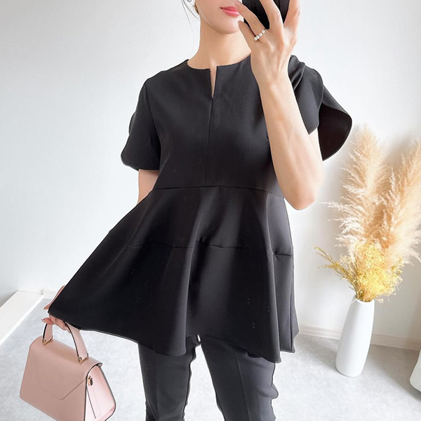 チューリップ スリーブ ブラウス 半袖 Liala×PG