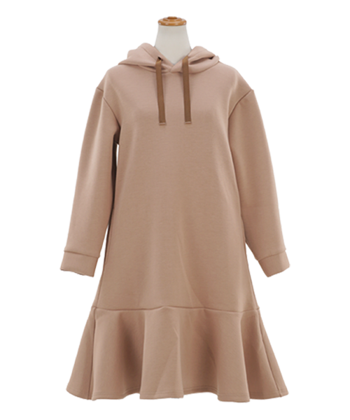 ワンピース 裾フリル フーディー 千葉由佳 and Cherim